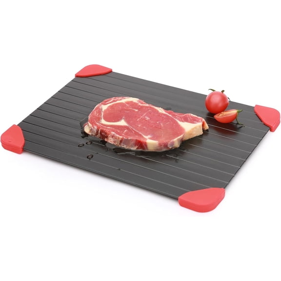 Defrosting Tray for Frozen Meat, Miraculous Rapid Natural Heating Defroster Board, Medium Size Thawing Plate Kitchen Mat