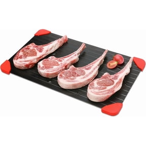 Defrosting Tray for Frozen Meat, Miraculous Rapid Natural Heating Defroster Board, Small Size Thawing Plate Kitchen Mat