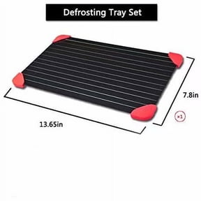 Defrosting Tray for Frozen Meat Rapid and Safer Way of Thawing Food Large Size Defroster Plate Thaw by Miracle Natural Heating A Pack