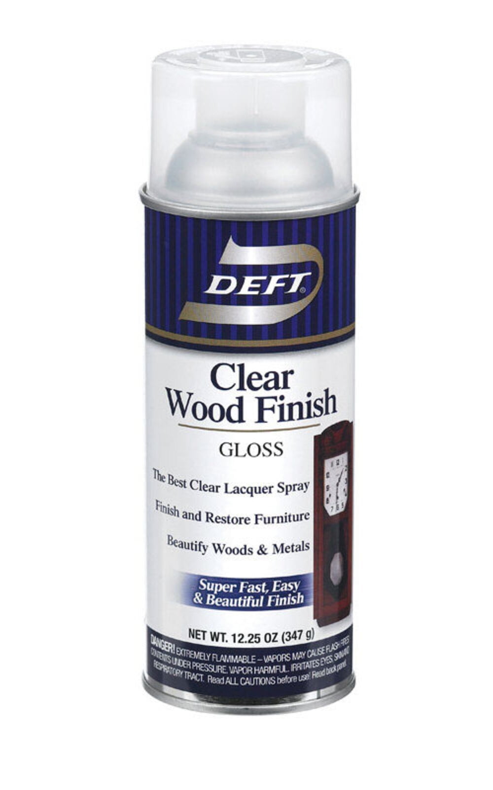 Deft 12.25 Oz. Gloss Clear Wood Finish Interior Spray Lacquer DFT010/54 Pack of 6