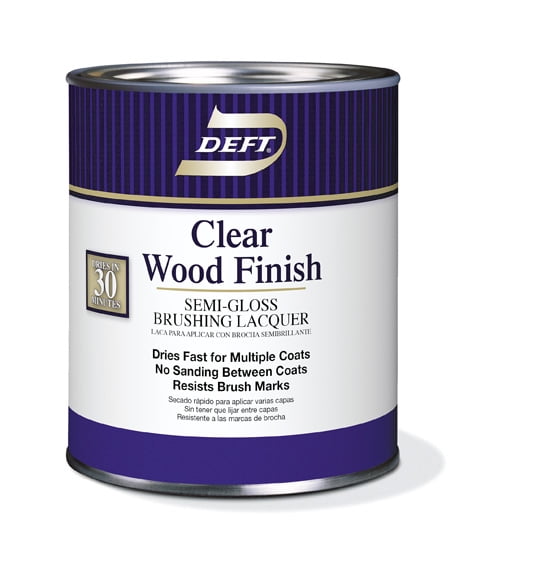Deft&reg; Clear Wood Finish Brushing Lacquer, Semi-Gloss