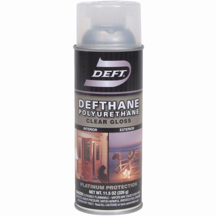 Deft Defthane Interior Exterior Clear Polyurethane Gloss Spray, 11.5