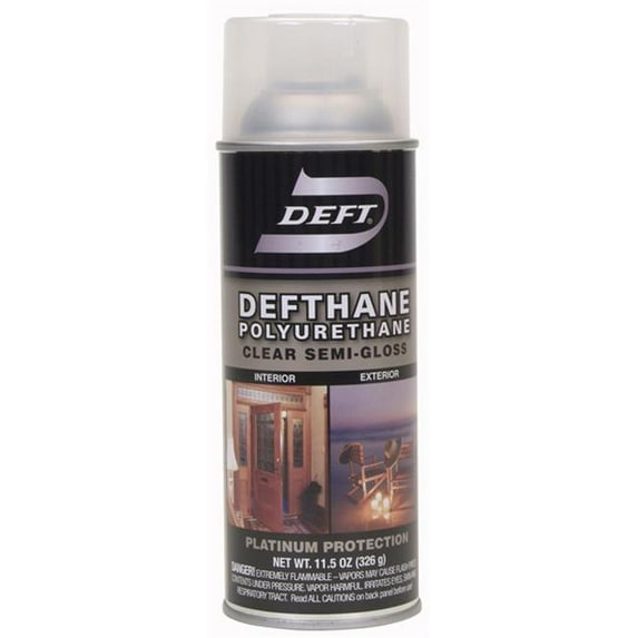 Deft Defthane Interior Exterior Polyurethane Clear Semi-Gloss, 11.5-Ounce Aerosol Spray