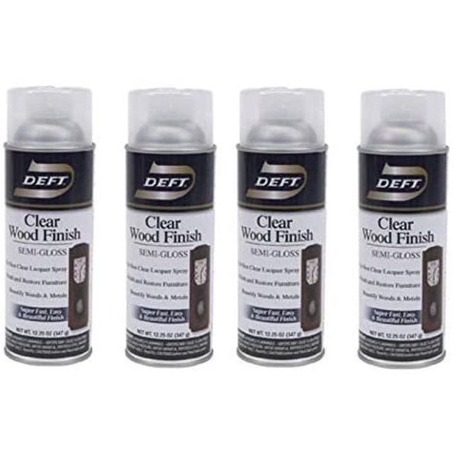 Deft Interior Clear Wood Finish SemiGloss Spray, 12.25Ounce Aerosol