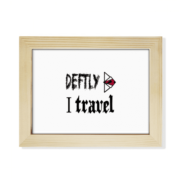 Deftly I Travel Art Deco Fashion Desktop Photo Frame Picture Art Decoration Painting 6x8 inch