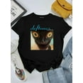 thumbnail image 1 of Deftones Adorable Cat White Pony Alternative Metal Band Graphic Unisex tee V50518, for men & women, up to size 5XL, 1 of 3