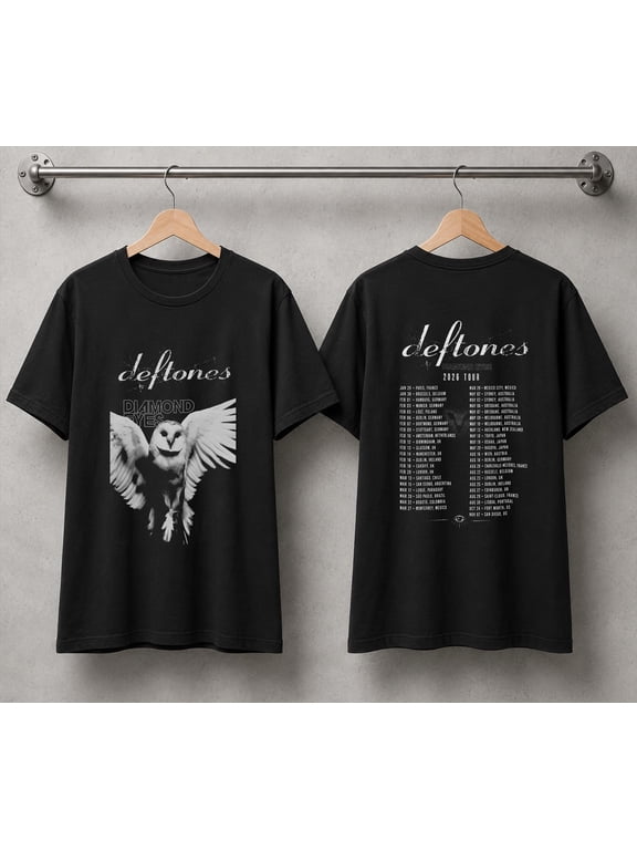 Deftones Diam0nd Eyes Shirt, 2026 Tou Tee, Unisex Alternative Metal Band Graphic T-Shirt