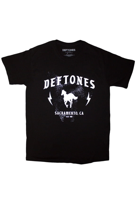 Deftones Men's Electric Pony T-Shirt Black Small | Officially Licensed Merchandise