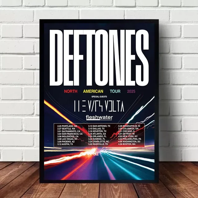 Deftones North American Tour 2025 Poster