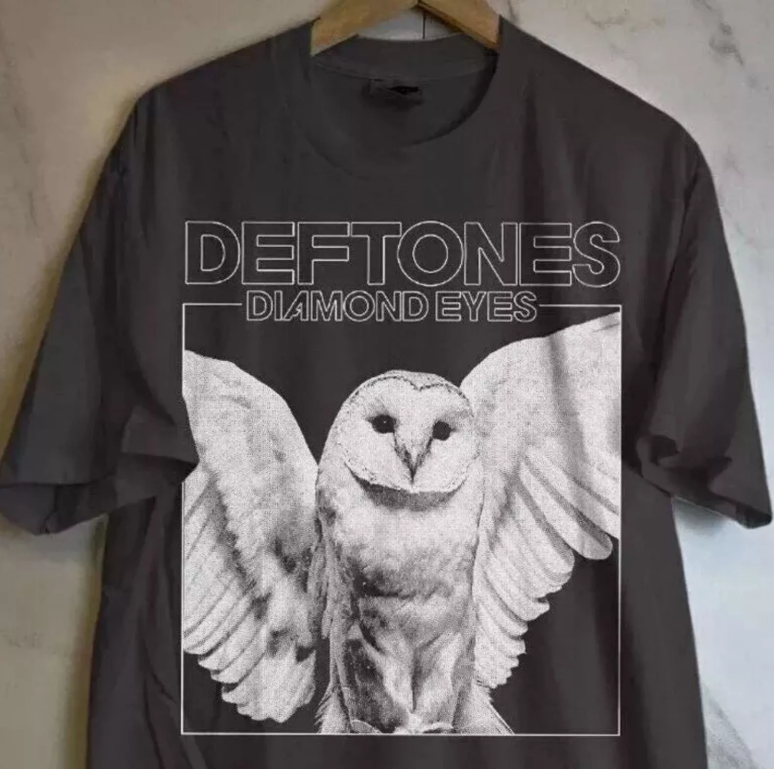 DEFTONES Deftones Band T-shirt Band T Men's L size cotton black type Vintage Second Hand