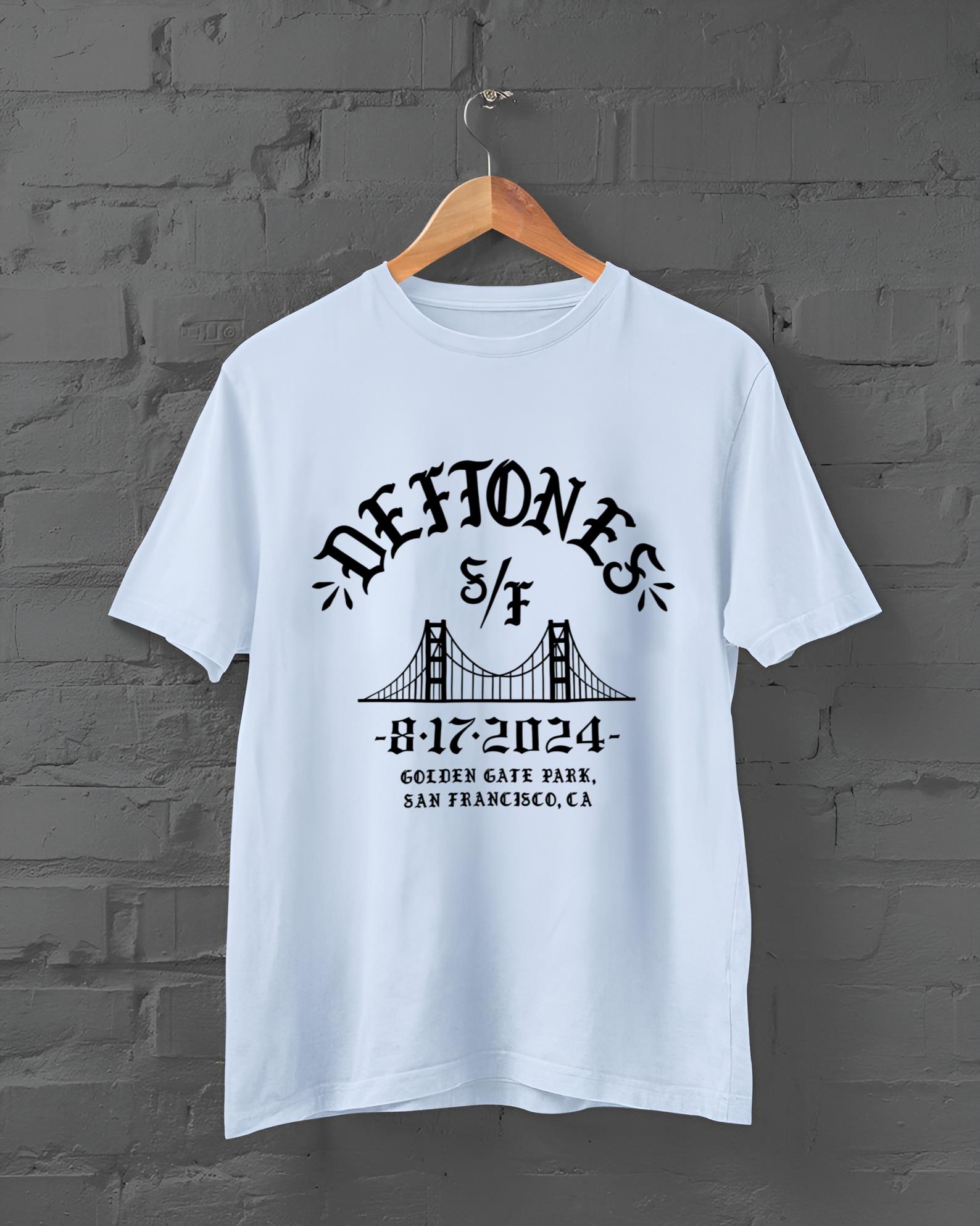 Deftones San Francisco Golden Gate Park CA August 17 2024 TShirts NEW INSTOCK!