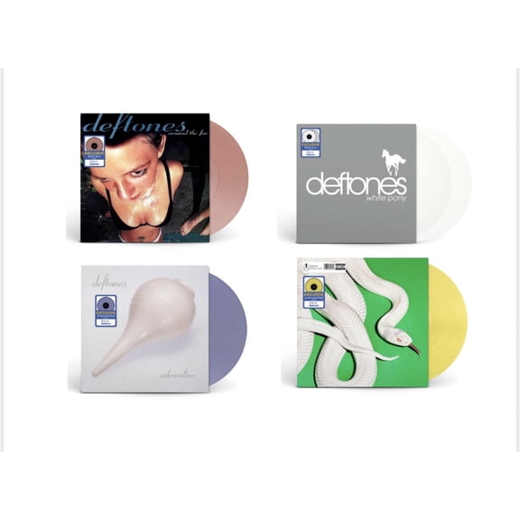 Deftones - Walmart Exclusive Bundle - Colored Vinyl - Around the Fur, White Pony, Adrenaline & Private Music