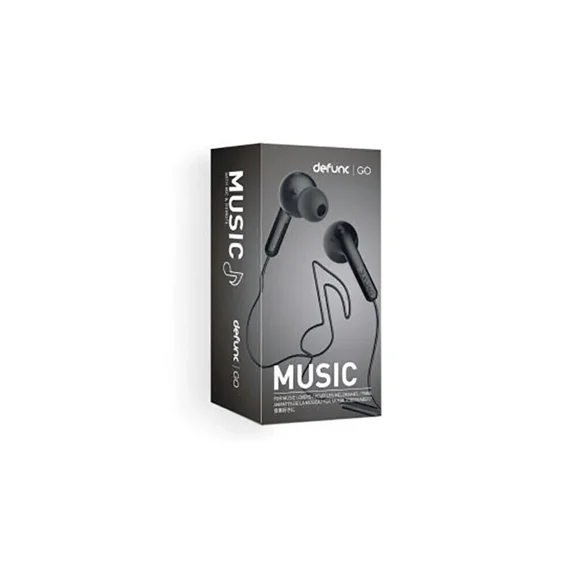 Defunc Go Music Earphones Black - D0131