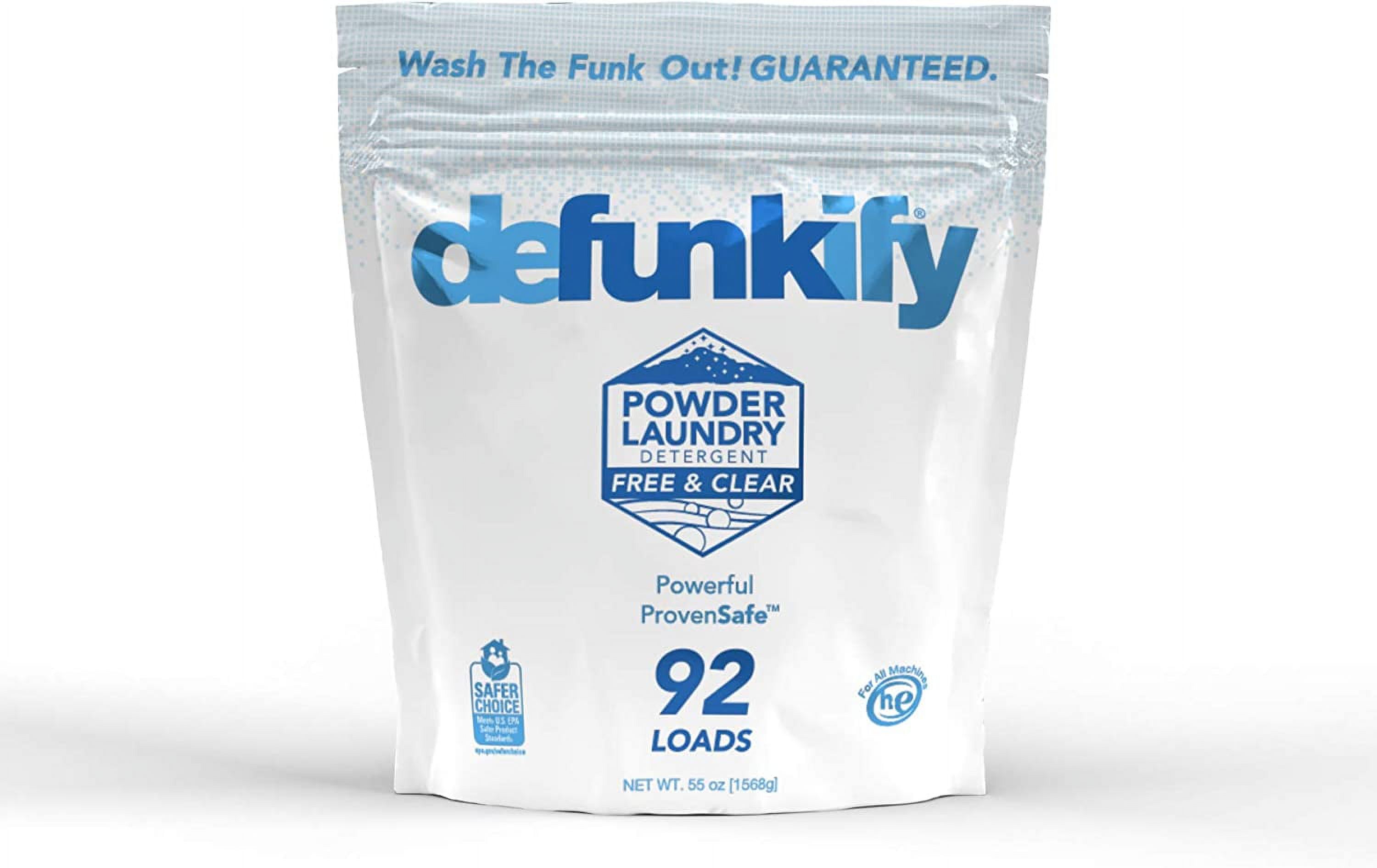 Defunkify Powder Laundry Detergent Free & Clear Powdered Laundry Soap