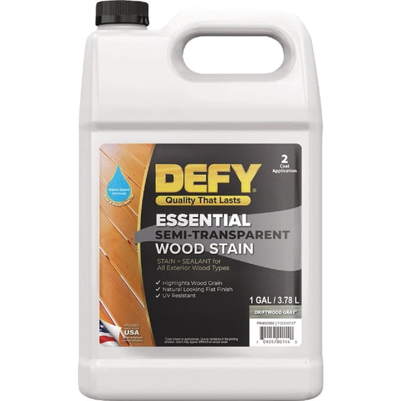 Defy Essential Semi-Transparent Wood Stain - Pack of 2