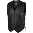 thumbnail image 1 of Defy Leather Motorbike Vest, Biker Style Vest - Jacket with Inner Pockets, Black, 6XL, 1 of 5