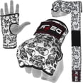 thumbnail image 1 of Defy Sports Gel Padded Fitness Gloves - Ideal for Men & Women, MMA, Muay Thai, Boxing Fight, Skulls, XL, 1 of 5