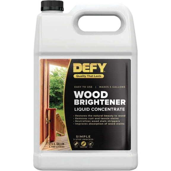 Defy White Wood Brightener Paint,1 gal