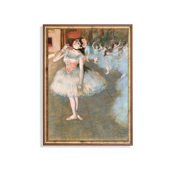 Degas Ballerina Poster Vintage Pastel Ballet Impressionist Wall Art Poster Wall Art For Decor Present , Poster Only