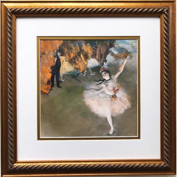 Degas "Dancer on the Stage" Framed Art Print Generic
