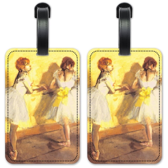 Degas: Dancers at Bar - Luggage ID Tags / Suitcase Identification Cards - Set of 2
