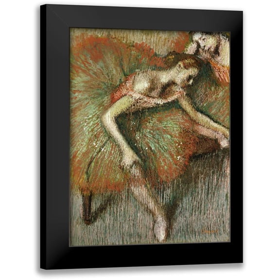 Degas, Edgar 11x14 Black Modern Framed Museum Art Print Titled - Dancers