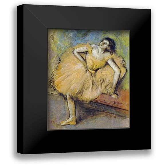 Degas, Edgar 12x14 Black Modern Framed Museum Art Print Titled - Danseuse Assise
