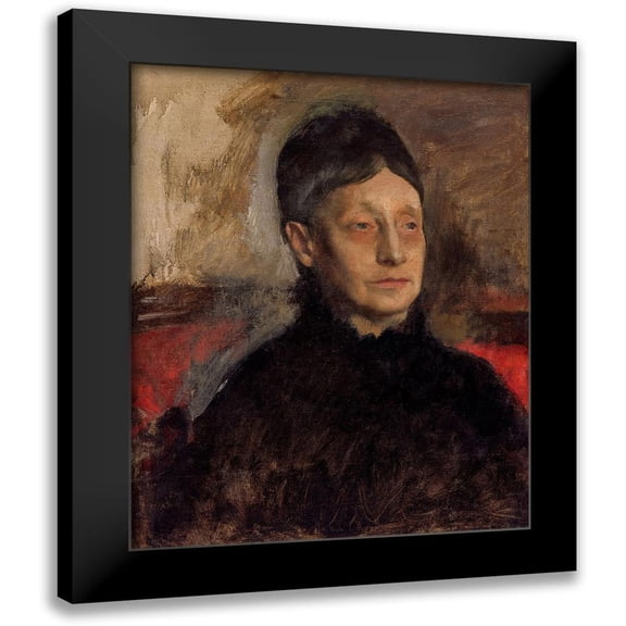 Degas, Edgar 12x14 Black Modern Framed Museum Art Print Titled - Stefanina Primicile Carafa, Marchioness of Cicerale and Duchess of Montejasi