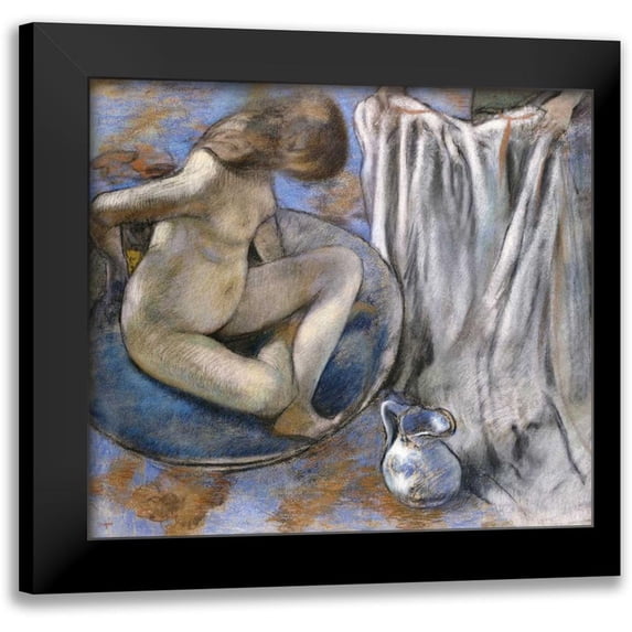 Degas, Edgar 13x12 Black Modern Framed Museum Art Print Titled - Woman In The Tub