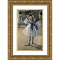 thumbnail image 1 of Degas, Edgar 16x24 Gold Ornate Wood Framed with Double Matting Museum Art Print Titled - Danseuse, Dancer, Pastel/Char/Chalk, 1 of 4