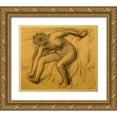 thumbnail image 1 of Degas, Edgar 17x15 Gold Ornate Wood Framed with Double Matting Museum Art Print Titled - After Bath, 1892, 1 of 4