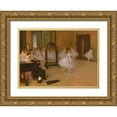 thumbnail image 1 of Degas, Edgar 18x14 Gold Ornate Wood Framed with Double Matting Museum Art Print Titled - The Dancing Class, 1 of 4