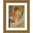 thumbnail image 1 of Degas, Edgar 18x24 Gold Ornate Wood Framed with Double Matting Museum Art Print Titled - After the Bath, 1 of 4