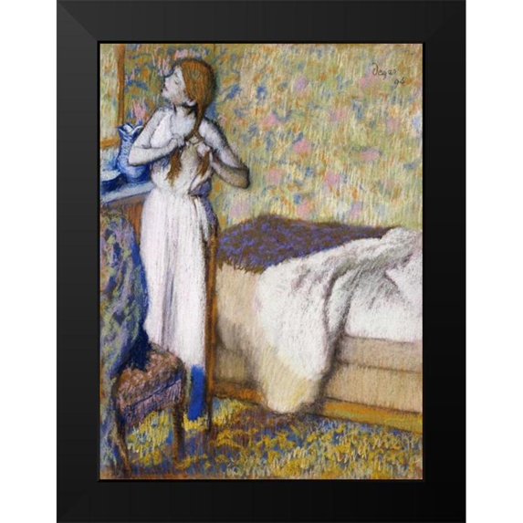 Degas, Edgar 19x24 Black Modern Framed Museum Art Print Titled - Morning Toilet