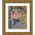 thumbnail image 1 of Degas, Edgar 20x24 Gold Ornate Wood Framed with Double Matting Museum Art Print Titled - Two Dancers by a Hearth, 1 of 4