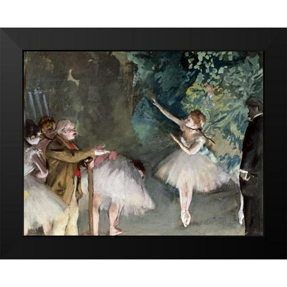 Degas, Edgar 24x19 Black Modern Framed Museum Art Print Titled - Repetition de Ballet