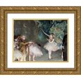 thumbnail image 1 of Degas, Edgar 24x19 Gold Ornate Wood Framed with Double Matting Museum Art Print Titled - Repetition de Ballet, 1 of 4