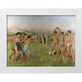 thumbnail image 1 of Degas, Edgar 24x19 White Modern Wood Framed Museum Art Print Titled - Young Spartans exercising, 1 of 4