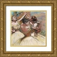 thumbnail image 1 of Degas, Edgar 26x26 Gold Ornate Wood Framed with Double Matting Museum Art Print Titled - Three Dancers, 1 of 4