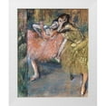 thumbnail image 1 of Degas, Edgar 26x32 White Modern Wood Framed Museum Art Print Titled - Two Dancers by a Hearth, 1 of 4