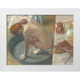 thumbnail image 1 of Degas, Edgar 32x25 White Modern Wood Framed Museum Art Print Titled - The Tub, 1 of 4