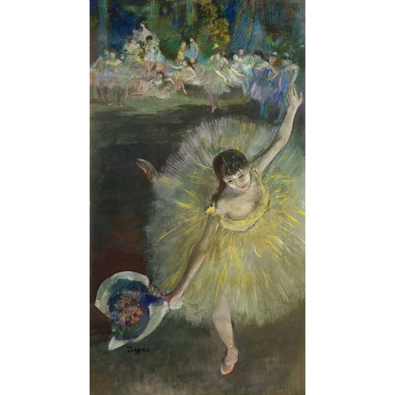 Degas "End of an Arabesque" (1877) Glossy Poster
