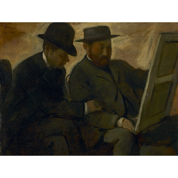 Degas Lafond And Cherfils Examining Painting Extra Large XL Wall Art Poster Print