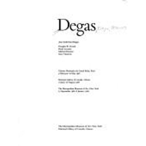 Pre-Owned Degas (Paperback) 0870995200 9780870995200
