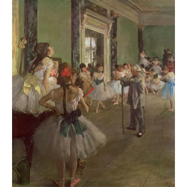Degas "The Dancing Class" (19th) Glossy Poster
