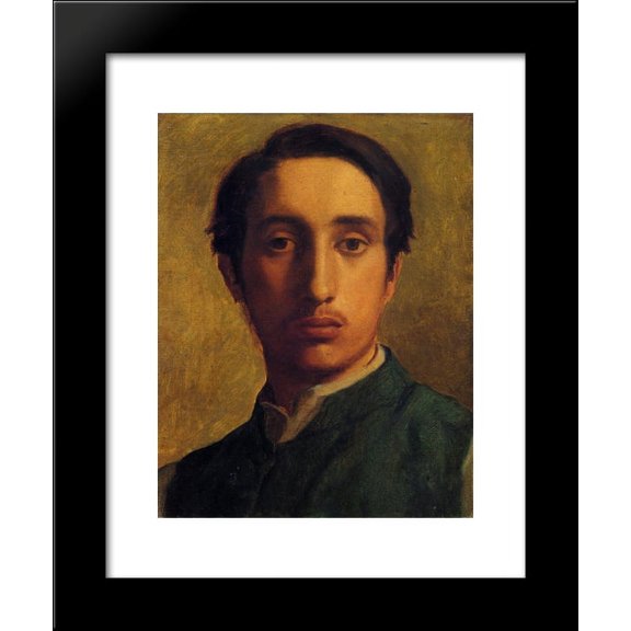 Degas in a Green Jacket 20x24 Framed Art Print by Edgar Degas