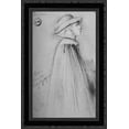 thumbnail image 1 of Degas portrait in the Uffizi 18x24 Black Ornate Wood Framed Canvas Art by Moreau, Gustave, 1 of 2