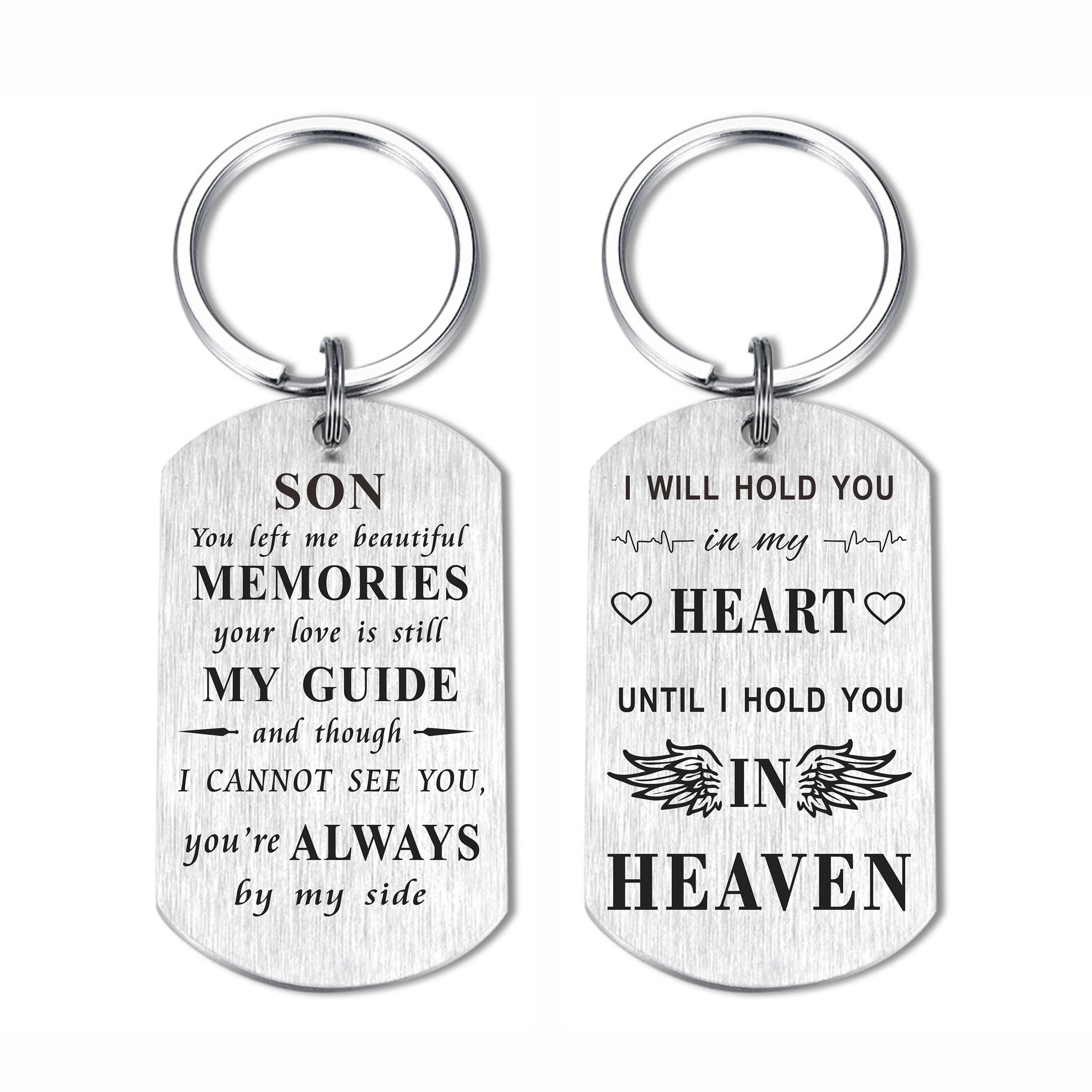 Personalized Engraved Degasken Memory Keychain, Bereavement Personalized Engraved Degasken Memory Keychain, Bereavement