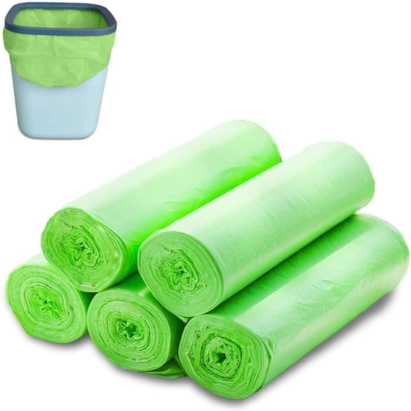 Degradable Garbage Bags for Kitchen and Home, Eco-Friendly Thickened Large Trash Can Liners, Leakproof Vest-Style Waste Bags for Modern Waste Management
