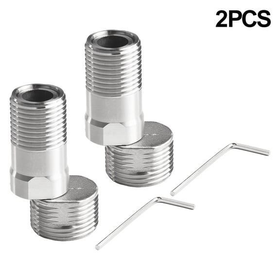 Degree Adjustable Faucet Angled Curved Foot Eccentric Screw Corner Shower Extension TapAdapter Kitchen Bathroom 1/2pcs